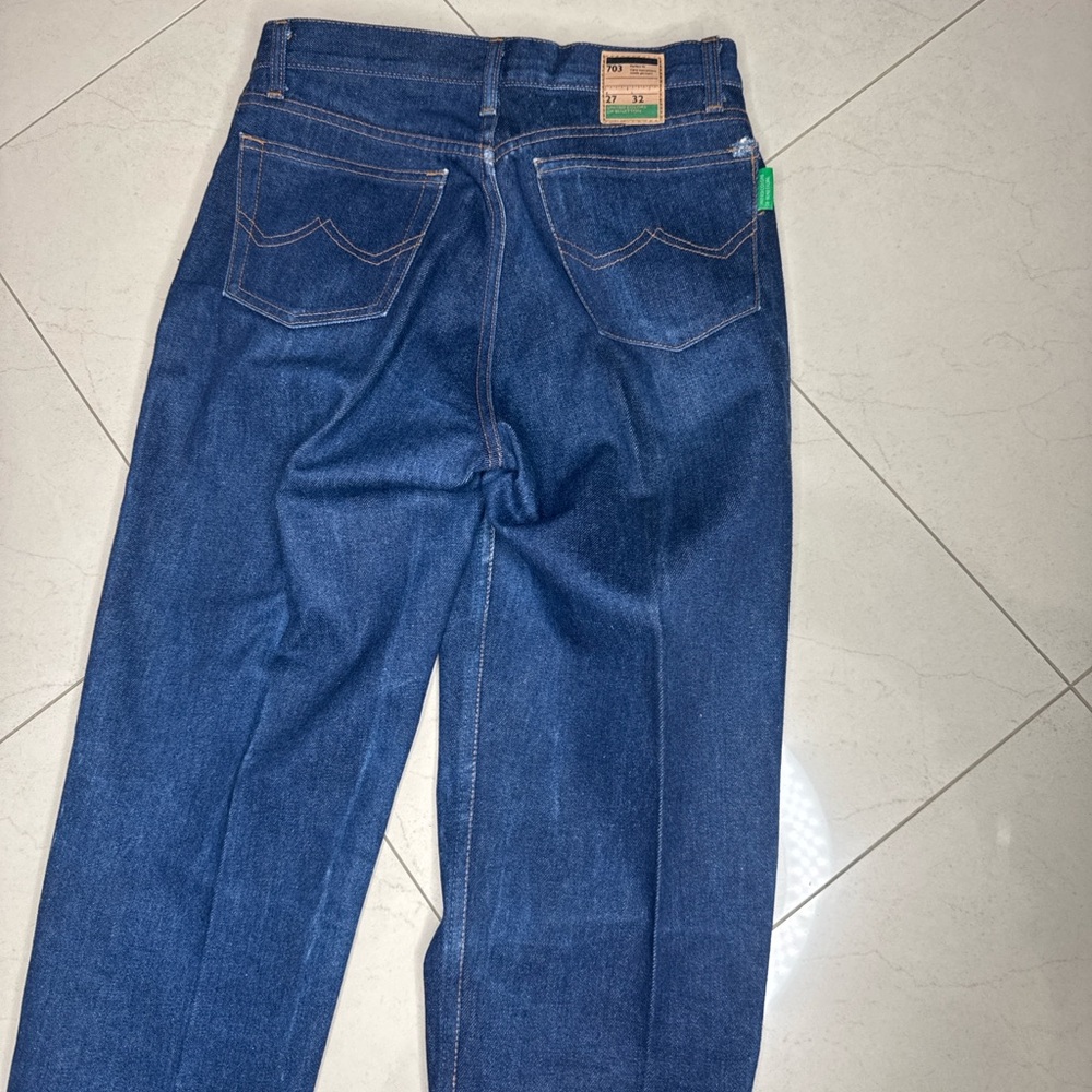 United Colors Of Benetton Women's Straight Jeans in Deep Blue Denim